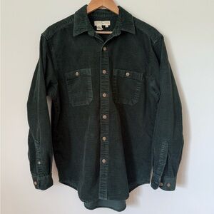 The Territory Ahead Forest Green Corduroy Shirt